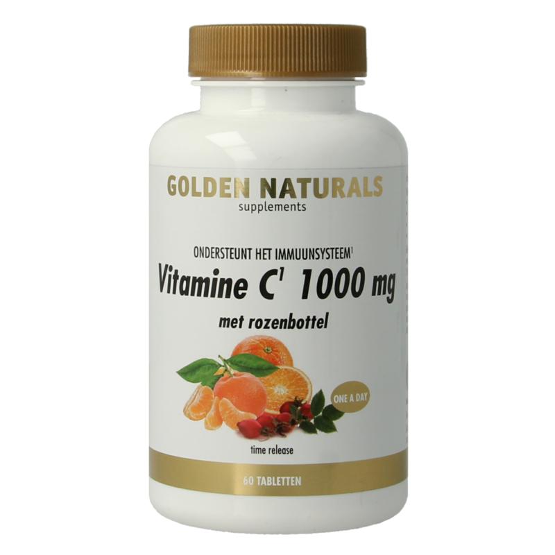 Golden Naturals Vitamine C 1000Mg Met Rozenbottel