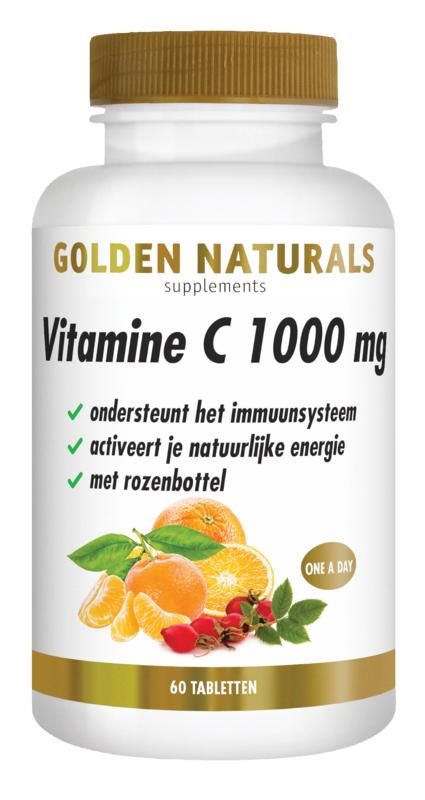 Golden Naturals Vitamine C 1000Mg Met Rozenbottel