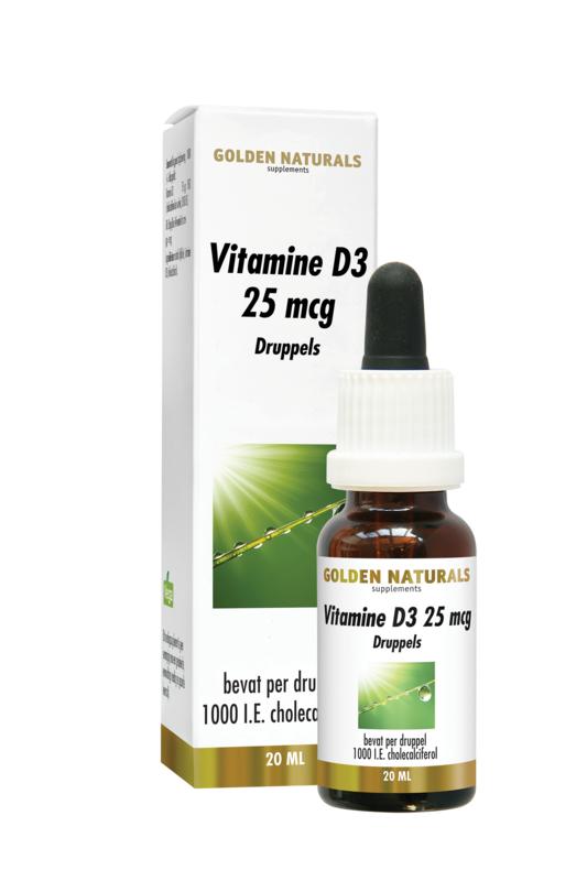 Golden Naturals Vitamine D3 25Mcg Druppels