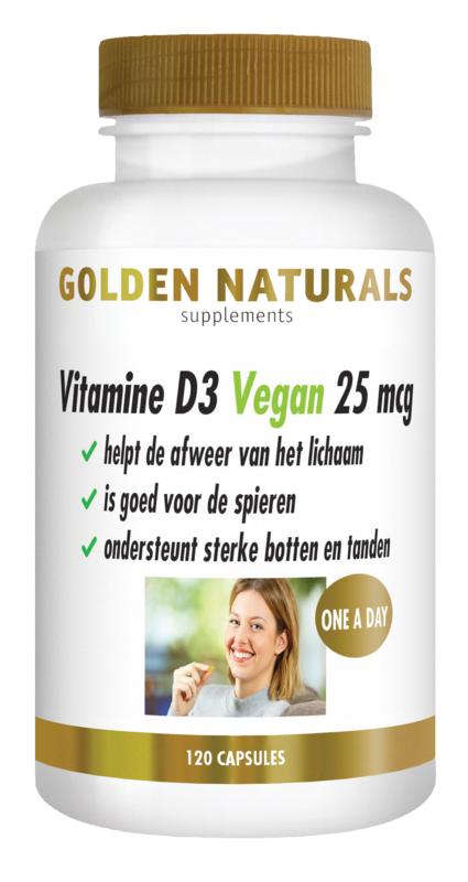Golden Naturals Vitamine D3 25Mcg Vegan