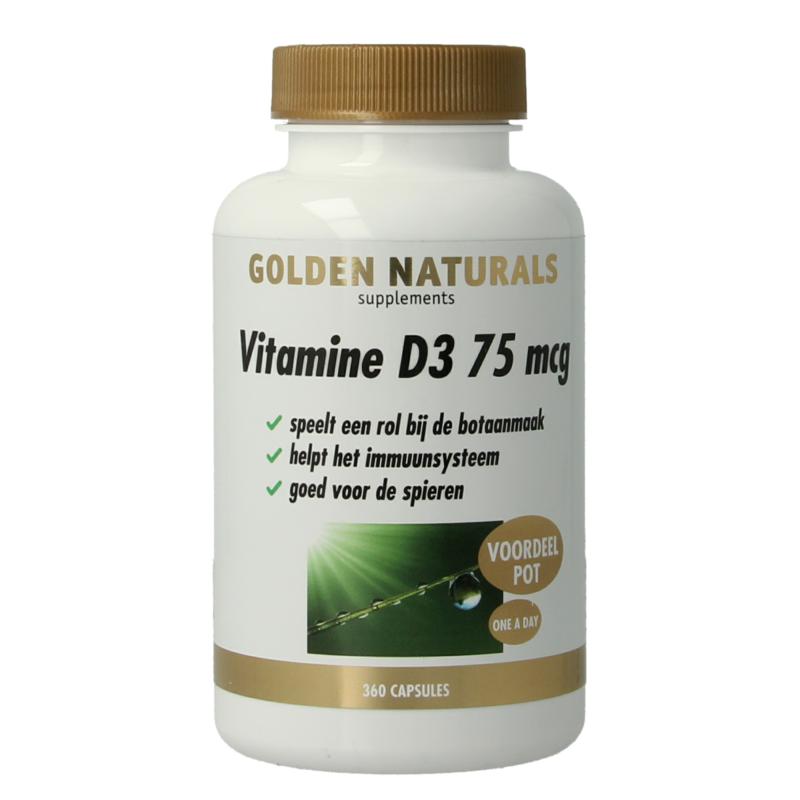 Golden Naturals Vitamine D3 75Mcg