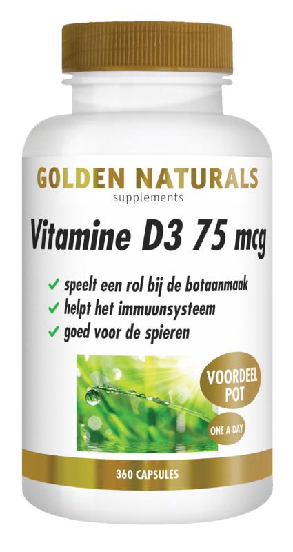 Golden Naturals Vitamine D3 75Mcg