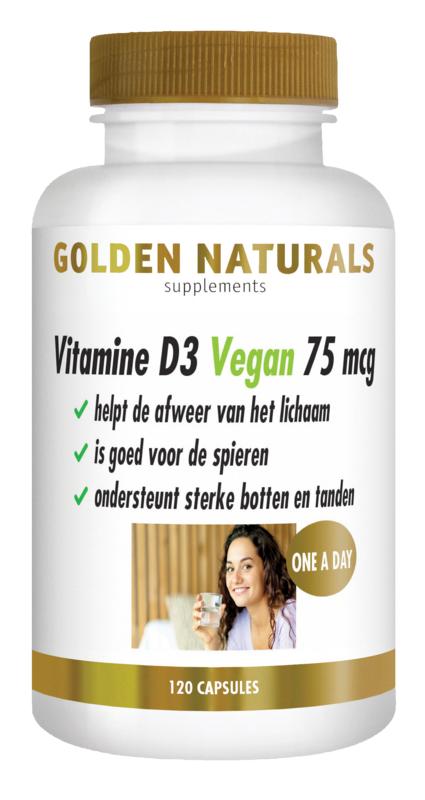 Golden Naturals Vitamine D3 75Mcg Vegan