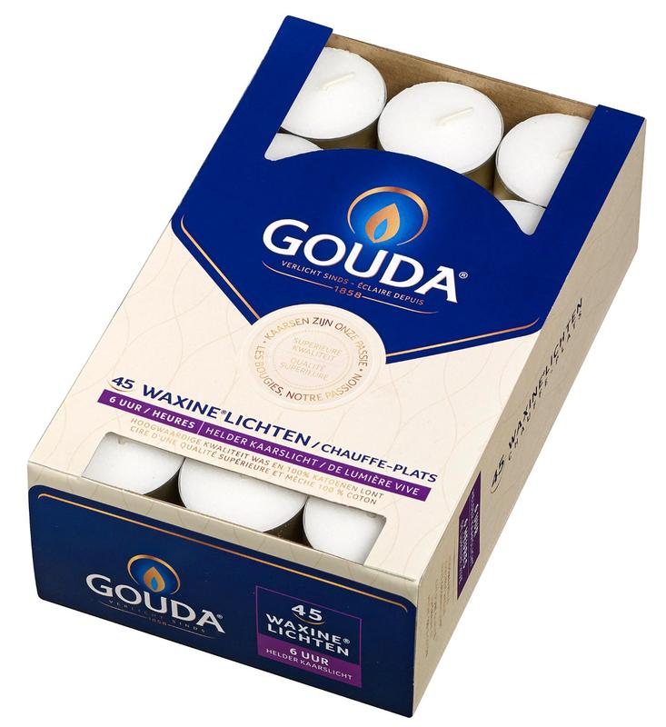 Gouda Waxinelicht 6 Uur Wit