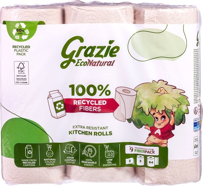 Grazie Natural Keukenrol 3-Laags