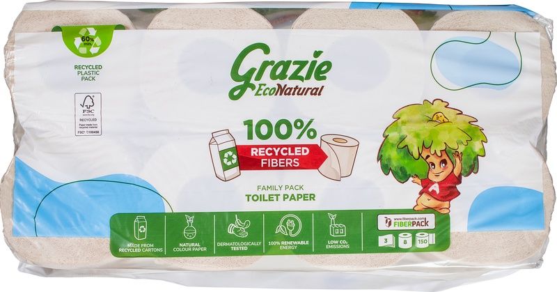 Grazie Natural Toiletpapier 3-Laags
