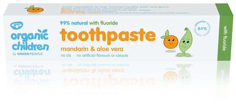 Green People Organic Children Mandarin Toothpaste With Fluoride