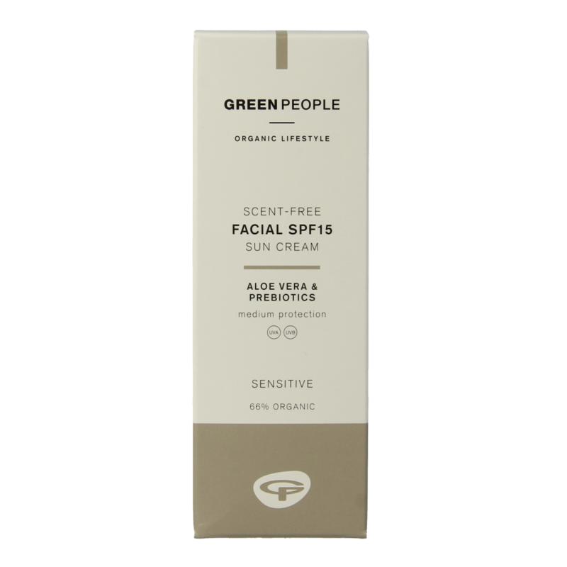 Green People Suncream Face Scent Free Spf15