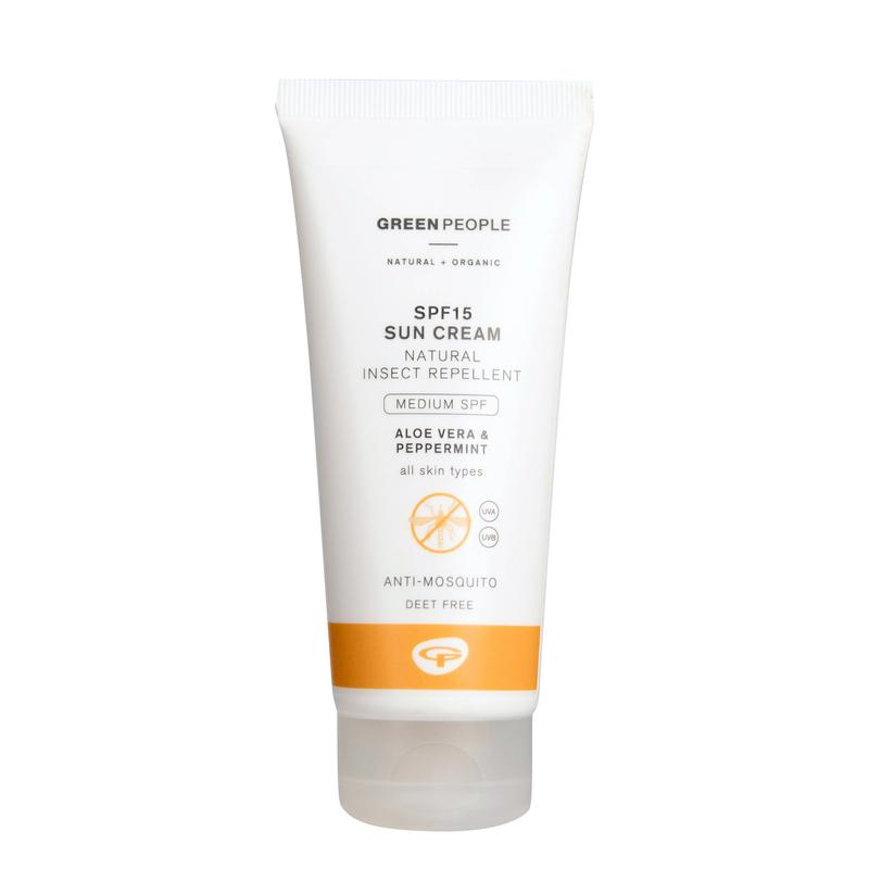 Green People Suncream Natural Insect Repellent Sfp15