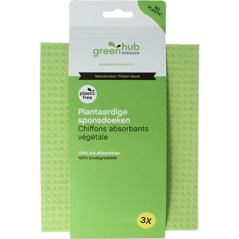 Greenhub Sponsdoeken Plantaardig