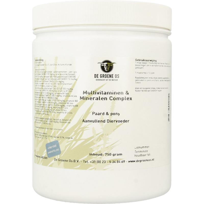 Groene Os Multivitamine  Mineralen Complex Paardpony