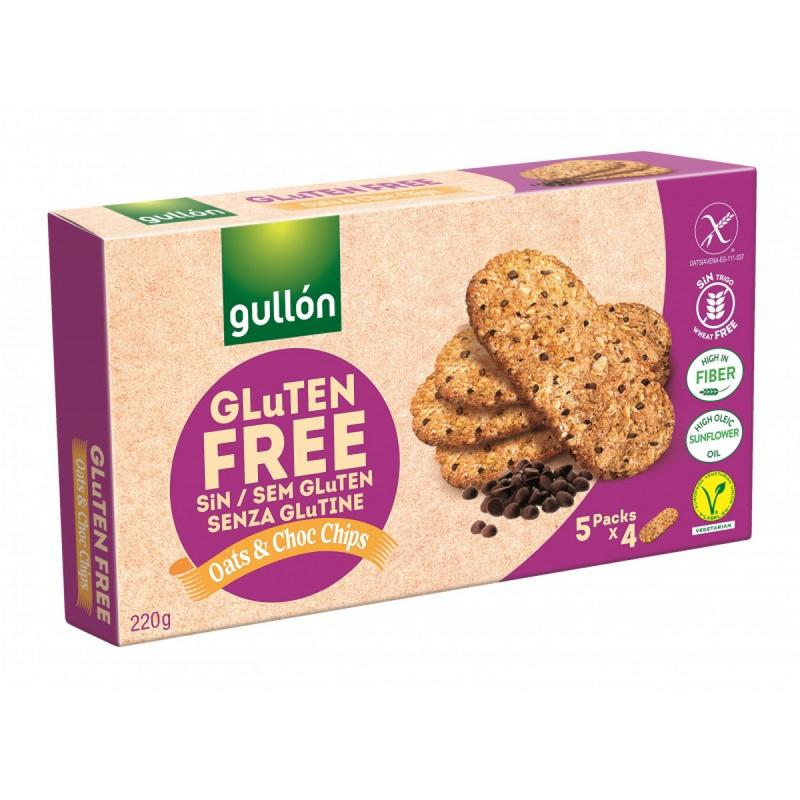 Gullon Oats & Chocolate Chips Glutenvrij