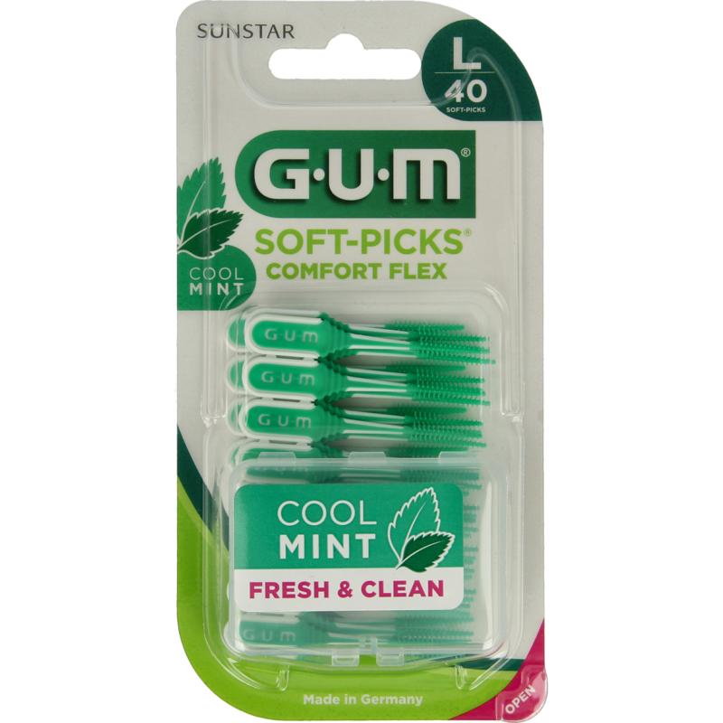 Gum Soft Picks Comfort Flex Mint Large