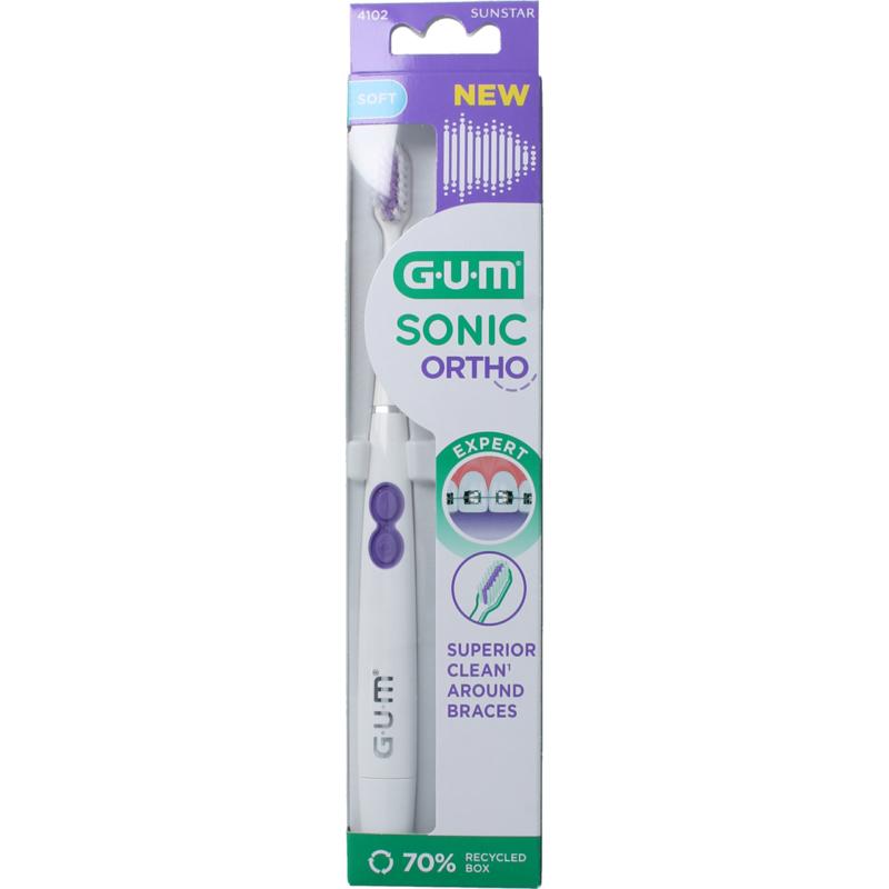 Gum Sonic Ortho Batterij Tandenborstel