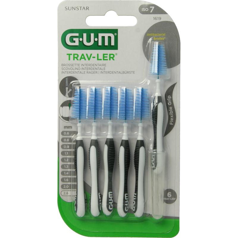 Gum Trav-Ler Ragers 2.6Mm Zwart