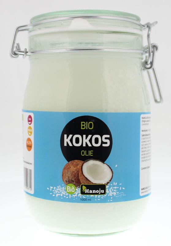 Hanoju Kokosolie Virgin Beugelglas Bio
