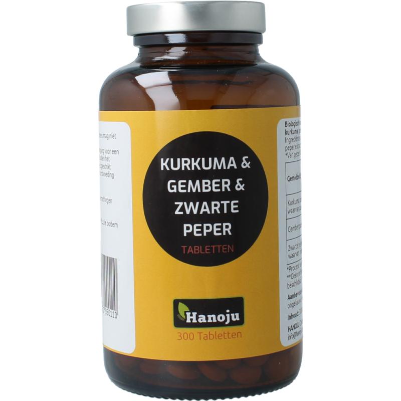 Hanoju Kurkuma + Gember + Piperine 500Mg
