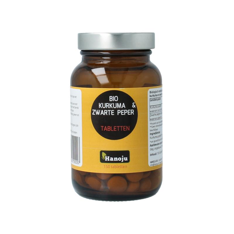 Hanoju Kurkumapoeder + Piperine 500Mg Bio
