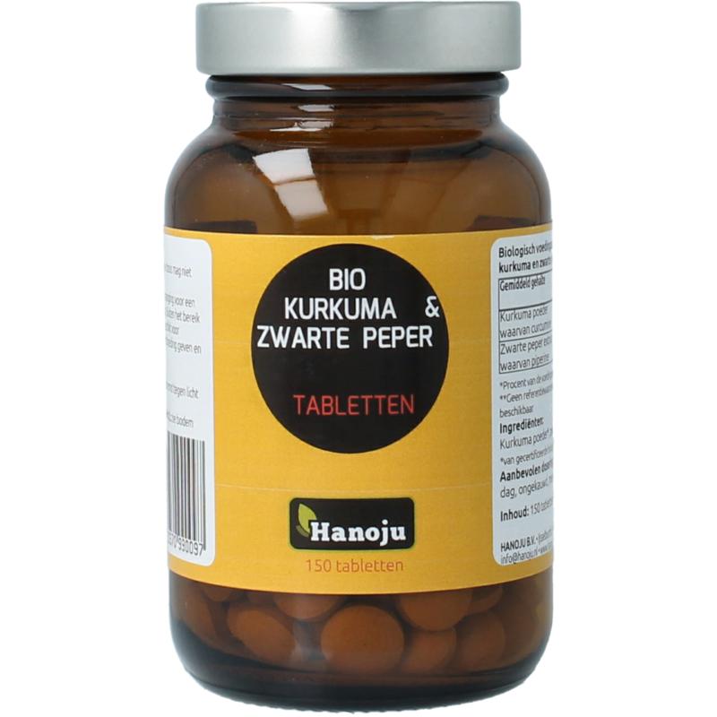 Hanoju Kurkumapoeder + Piperine 500Mg Bio