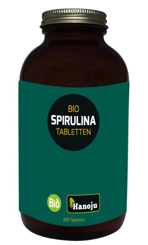 Hanoju Spirulina 400Mg Glas Flacon Bio