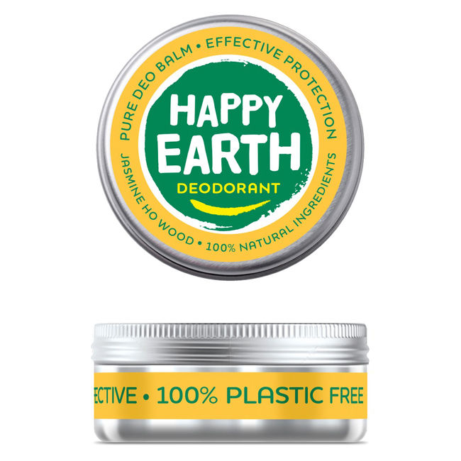 Happy Earth Deodorant Balm Jasmine Ho Wood