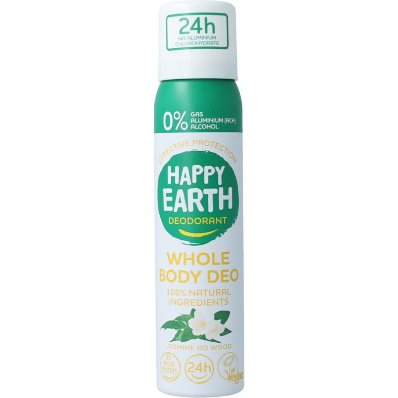 Happy Earth Deodorant Bodyspray Jasmine Ho Wood