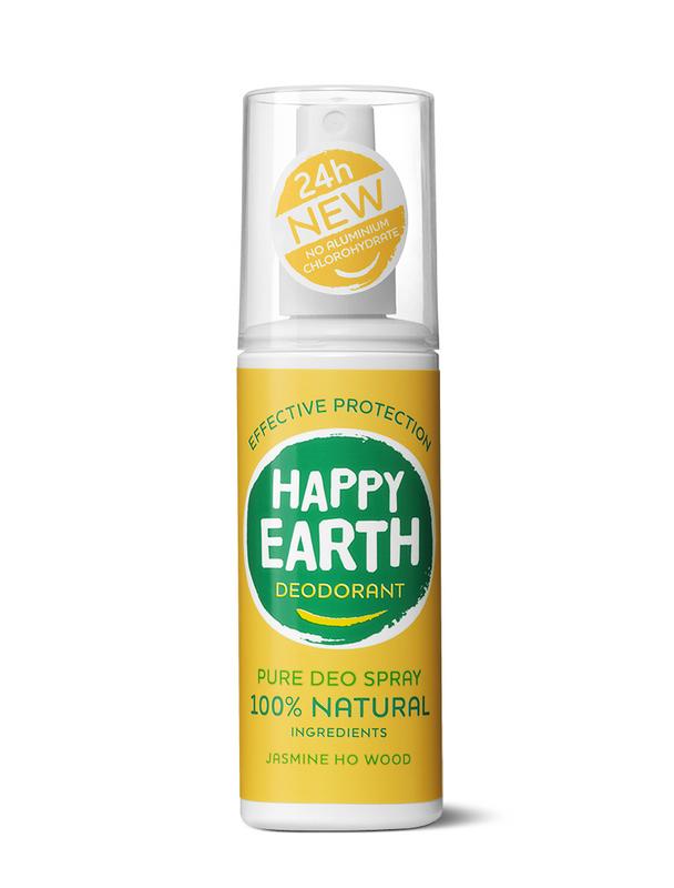 Happy Earth Deodorant Spray Jasmine Ho Wood