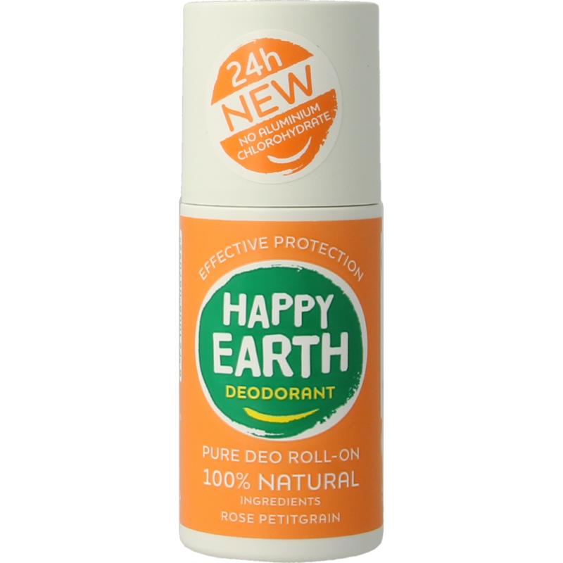 Happy Earth Pure Deo Roll-On Rose Petitgrain