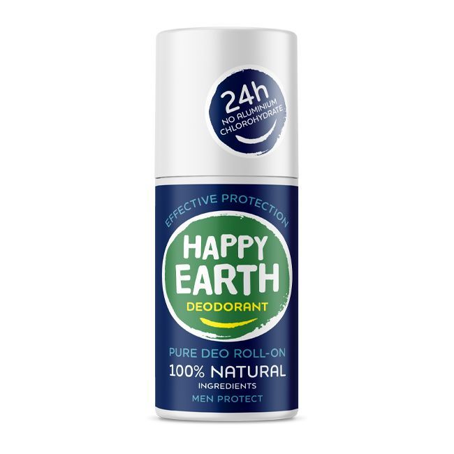Happy Earth Pure Deodorant Roll-On Men Protect