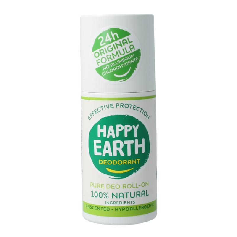 Happy Earth Pure Deodorant Roll-On Unscented