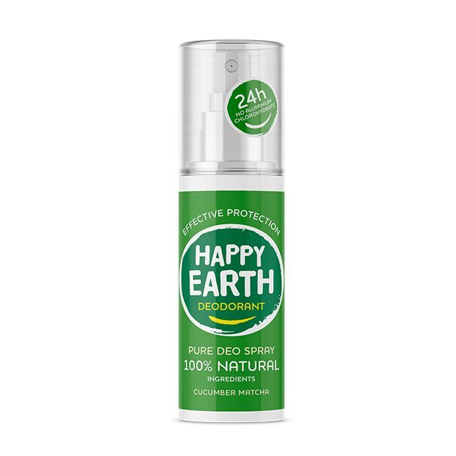 Happy Earth Pure Deodorant Spray Cucumber Matcha