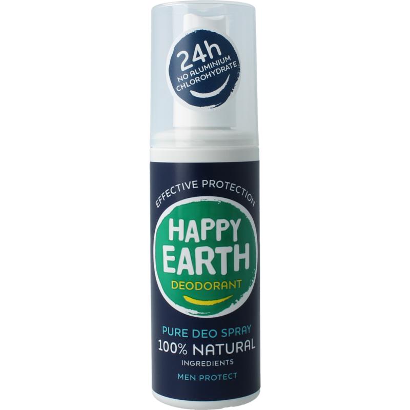 Happy Earth Pure Deodrant Spray Men Protect