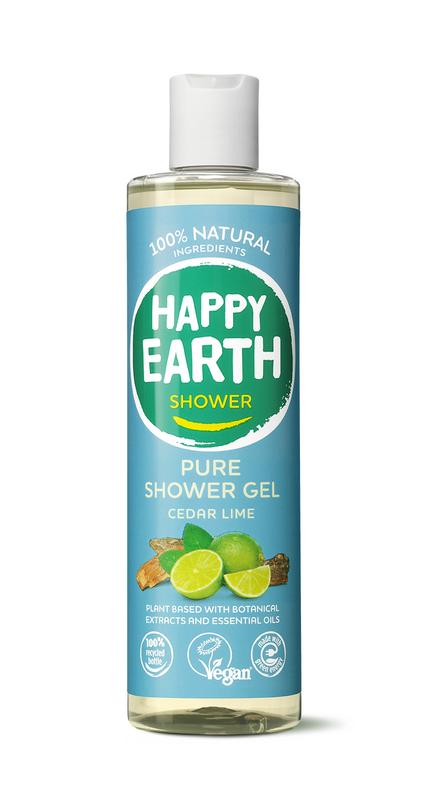 Happy Earth Pure Showergel Cedar Lime