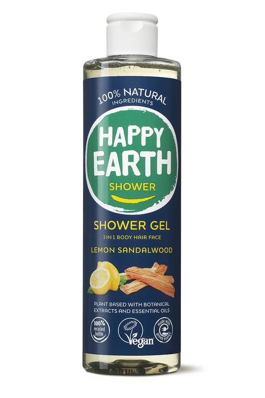Happy Earth Pure Showergel Lemon Sandalwood