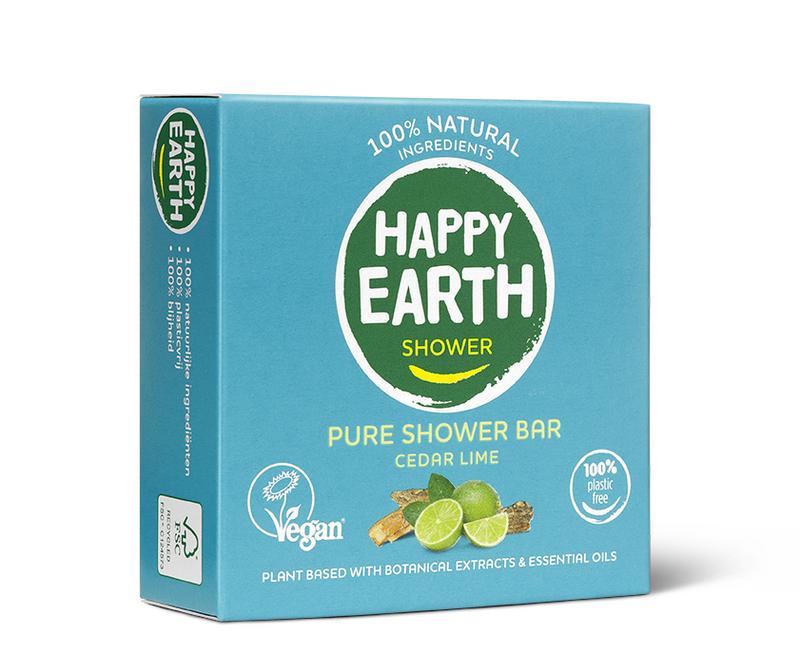 Happy Earth Shower Bar Cedar Lime