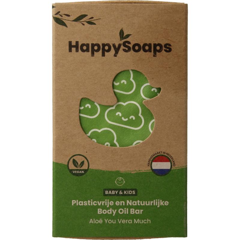 Happysoaps Baby & Kids Body Oil Bar Aloe You Very Much
