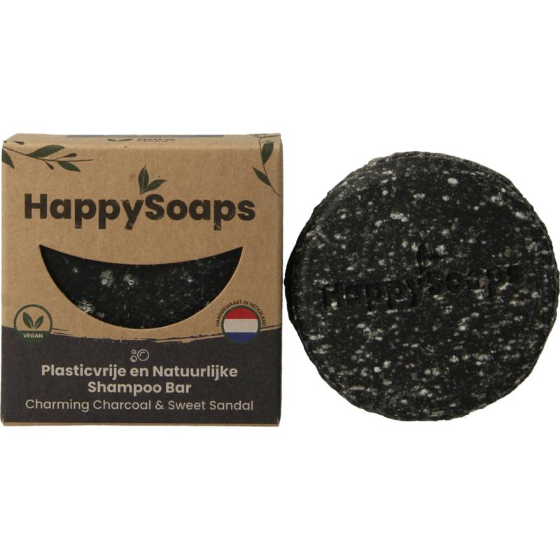 Happysoaps Shampoo Bar Charming Charcoal & Sweet Sandal