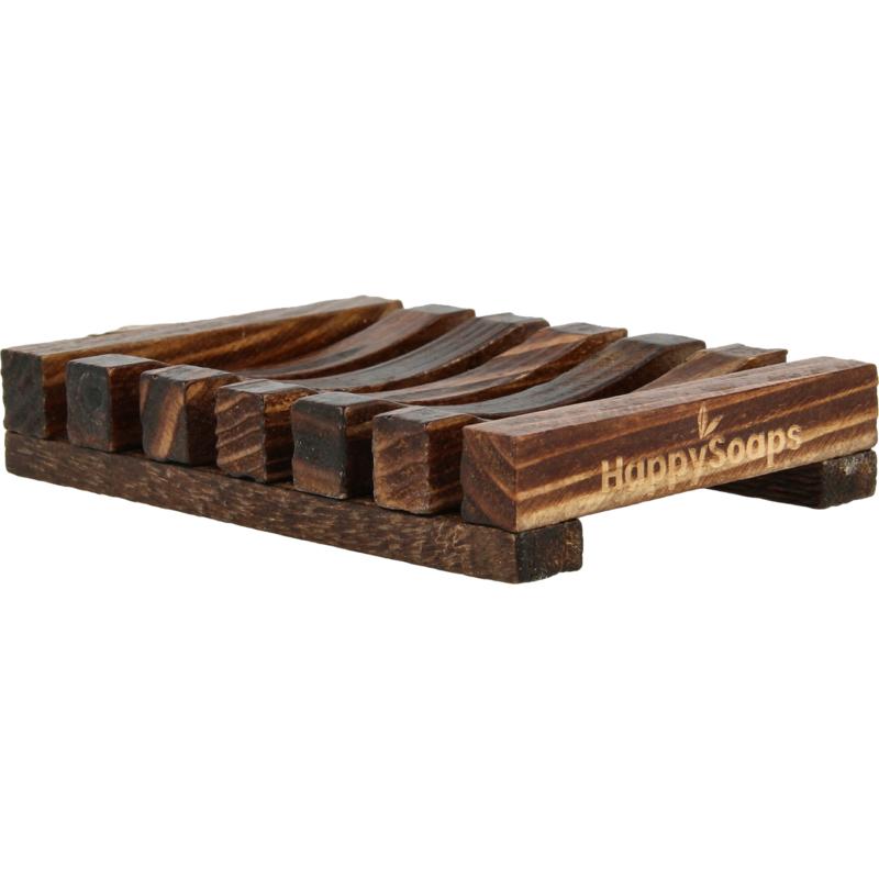 Happysoaps Shampoo Barzeep Houder Van Donker Hout