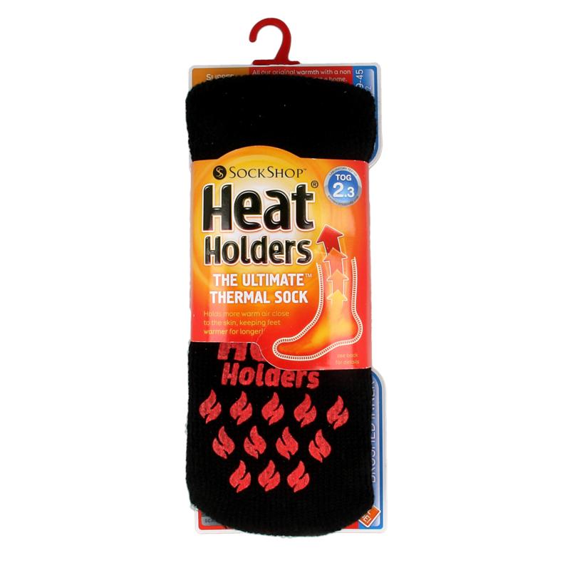 Heat Holders Anti Slip Sock 6-11 Blackred