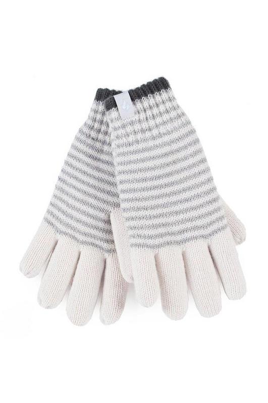 Heat Holders Ladies Cable Gloves Maat Sm Oslo Cream