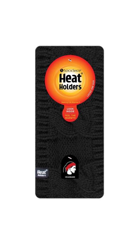 Heat Holders Ladies Head Band Black One Size