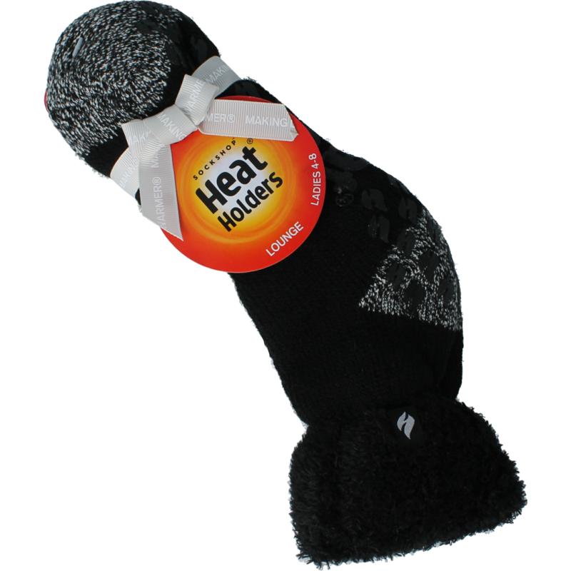 Heat Holders Ladies Lounge Socks 4-8 37-42 Black
