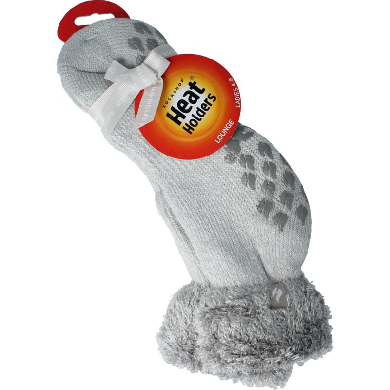 Heat Holders Ladies Lounge Socks 4-8 37-42 Silver