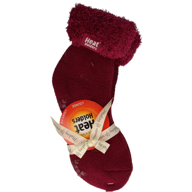 Heat Holders Ladies Lounge Socks Maat 4-8 (37-42) Plum