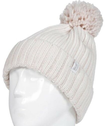 Heat Holders Ladies Pom Pom Hat Arden Creme One Size