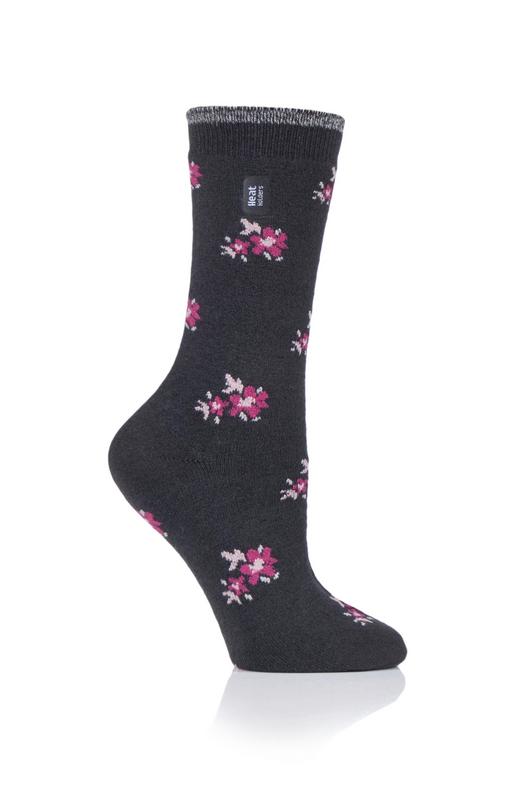 Heat Holders Ladies Ultra Lite Socks Maat 4-8 Bellis Charcoal