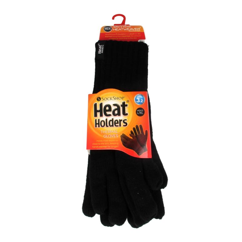 Heat Holders Mens Gloves Maat Lxl Black