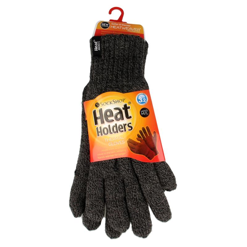 Heat Holders Mens Gloves Maat Ml Charcoal