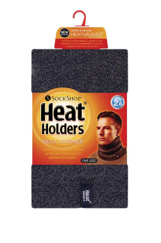 Heat Holders Mens Neck Warmer Navy One Size