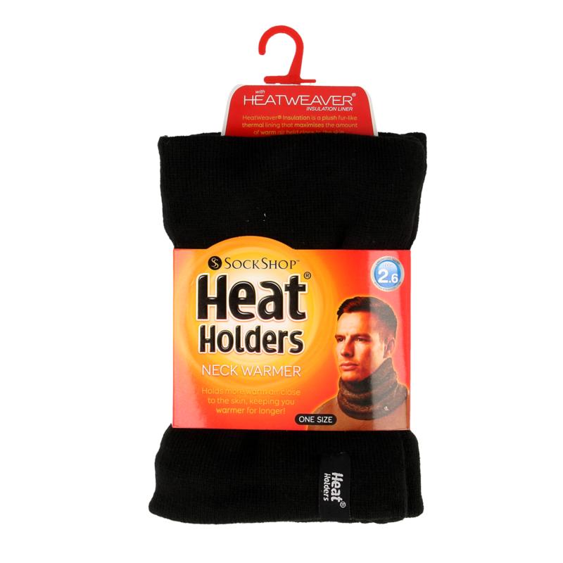 Heat Holders Mens Neck Warmer One Size Black